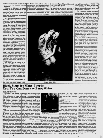 Village Voice article circa 1975 about the disco boom (pg 4)