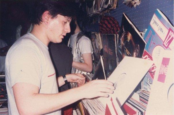 Bruce Forest browing through records at Better Days